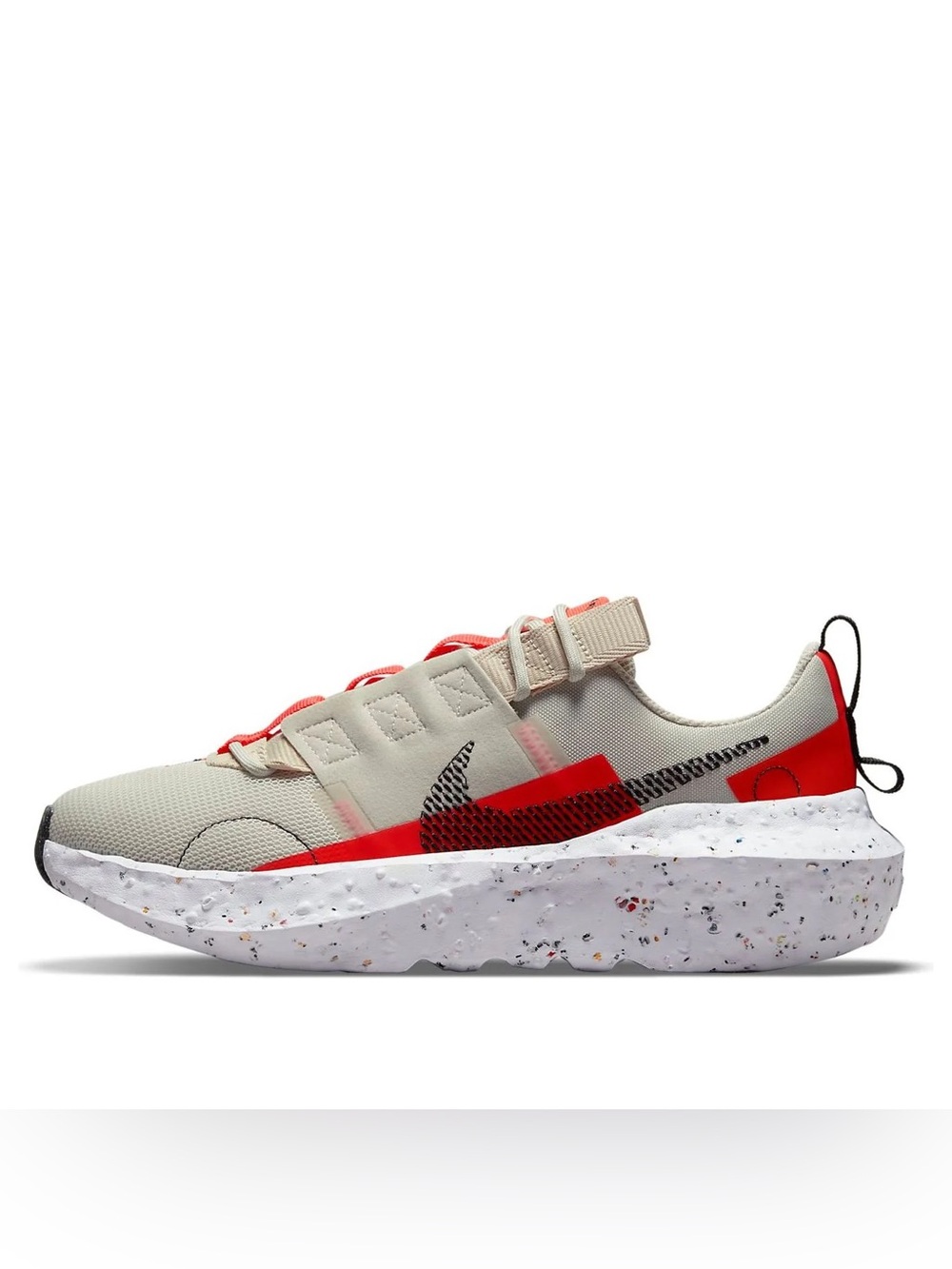 Nike Wmns Crater Impact 'Light Bone Bright Crimson' - WORN ONCE